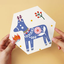 Afbeelding in Gallery-weergave laden, Mini Serie Schilderen op Nummer - Zeshoeken (6 stuks) - Feestdagen-set