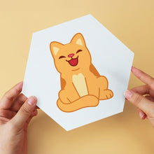 Afbeelding in Gallery-weergave laden, Mini Serie Schilderen op Nummer - Zeshoeken (6 stuks) - Kleine katten