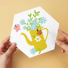Afbeelding in Gallery-weergave laden, Mini Serie Schilderen op Nummer - Zeshoeken (6 stuks) - Bloemen uit de gieter 2