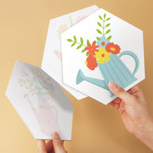 Afbeelding in Gallery-weergave laden, Mini Serie Schilderen op Nummer - Zeshoeken (6 stuks) - Bloemen uit de gieter 2