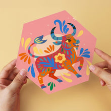 Afbeelding in Gallery-weergave laden, Mini Serie Schilderen op Nummer - Zeshoeken (6 stuks) - Boho-dierenset