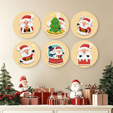 Afbeelding in Gallery-weergave laden, Mini Serie Schilderen op Nummer - Schijven Ø20cm (6 stuks) - Kerstmagie