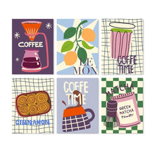 Afbeelding in Gallery-weergave laden, Mini Serie Schilderen op Nummer 15x20cm (6 stuks) - Koffietijd