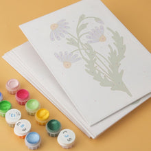 Afbeelding in Gallery-weergave laden, Mini Serie Schilderen op Nummer 15x20cm (6 stuks) - Illustraties van wilde bloemen