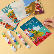 Afbeelding in Gallery-weergave laden, Mini Serie Schilderen op Nummer 15x20cm (6 stuks) - Grand Tour-poster