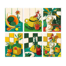 Afbeelding in Gallery-weergave laden, Mini Serie Schilderen op Nummer 15x20cm (6 stuks) - Gebeeldhouwde momenten