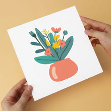 Afbeelding in Gallery-weergave laden, Mini Serie Schilderen op Nummer 20x20cm (6 stuks) - Minimalistische boeketten