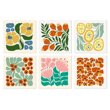 Afbeelding in Gallery-weergave laden, Mini Serie Schilderen op Nummer 20x20cm (6 stuks) - Bloemenpatroon
