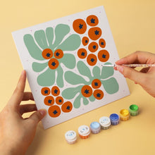 Afbeelding in Gallery-weergave laden, Mini Serie Schilderen op Nummer 20x20cm (6 stuks) - Bloemenpatroon