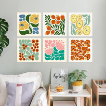 Afbeelding in Gallery-weergave laden, Mini Serie Schilderen op Nummer 20x20cm (6 stuks) - Bloemenpatroon