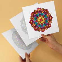 Afbeelding in Gallery-weergave laden, Mini Serie Schilderen op Nummer 20x20cm (6 stuks) - Kaleidoscoopmandala's