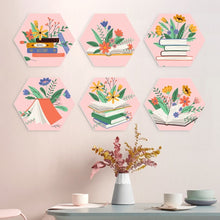 Afbeelding in Gallery-weergave laden, Mini Serie Schilderen op Nummer - Zeshoeken (6 stuks) - Boeken in bloei