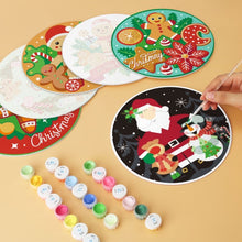 Afbeelding in Gallery-weergave laden, Mini Serie Schilderen op Nummer - Schijven Ø20cm (6 stuks) - Kerstlekkernijen