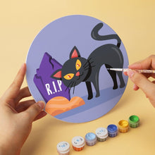 Afbeelding in Gallery-weergave laden, Mini Serie Schilderen op Nummer - Schijven Ø20cm (6 stuks) - Katten en hekserij