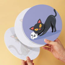 Afbeelding in Gallery-weergave laden, Mini Serie Schilderen op Nummer - Schijven Ø20cm (6 stuks) - Katten en hekserij