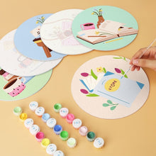 Afbeelding in Gallery-weergave laden, Mini Serie Schilderen op Nummer - Schijven Ø20cm (6 stuks) - Kleine creatieve rituelen
