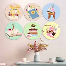 Afbeelding in Gallery-weergave laden, Mini Serie Schilderen op Nummer - Schijven Ø20cm (6 stuks) - Kleine creatieve rituelen