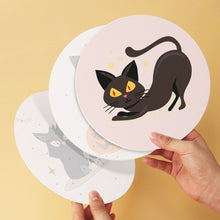 Afbeelding in Gallery-weergave laden, Mini Serie Schilderen op Nummer - Schijven Ø20cm (6 stuks) - Spookachtige katten
