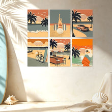 Afbeelding in Gallery-weergave laden, Mini Serie Schilderen op Nummer 15x20cm (6 stuks) - Vintage horizonten