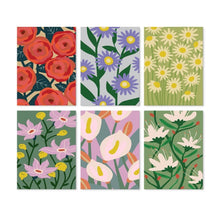 Afbeelding in Gallery-weergave laden, Mini Serie Schilderen op Nummer 15x20cm (6 stuks) - Levendige bloemen