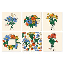 Afbeelding in Gallery-weergave laden, Mini Serie Schilderen op Nummer 20x20cm (6 stuks) - Handgeplukte bloemen