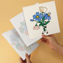 Afbeelding in Gallery-weergave laden, Mini Serie Schilderen op Nummer 20x20cm (6 stuks) - Handgeplukte bloemen