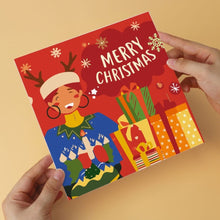 Afbeelding in Gallery-weergave laden, Mini Serie Schilderen op Nummer 20x20cm (6 stuks) - Kerstkleuren