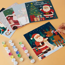 Afbeelding in Gallery-weergave laden, Mini Serie Schilderen op Nummer 20x20cm (6 stuks) - Holly Jolly-illustraties