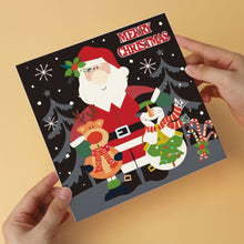 Afbeelding in Gallery-weergave laden, Mini Serie Schilderen op Nummer 20x20cm (6 stuks) - Holly Jolly-illustraties
