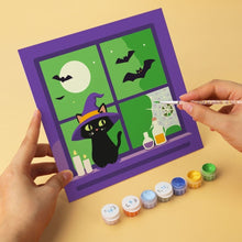 Afbeelding in Gallery-weergave laden, Mini Serie Schilderen op Nummer 20x20cm (6 stuks) - Spookachtige nachten