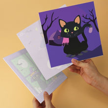 Afbeelding in Gallery-weergave laden, Mini Serie Schilderen op Nummer 20x20cm (6 stuks) - Spookachtige nachten