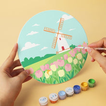 Afbeelding in Gallery-weergave laden, Mini Serie Schilderen op Nummer - Schijven Ø20cm (6 stuks) - Dromerige landschappen 1