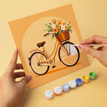 Afbeelding in Gallery-weergave laden, Mini Serie Schilderen op Nummer 20x20cm (6 stuks) - Retro ritjes