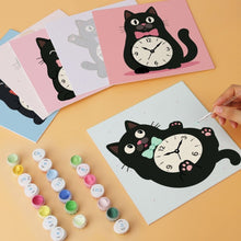 Afbeelding in Gallery-weergave laden, Mini Serie Schilderen op Nummer 20x20cm (6 stuks) - Tik-tak-katten