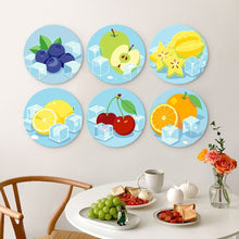 Afbeelding in Gallery-weergave laden, Mini Serie Schilderen op Nummer - Schijven Ø20cm (6 stuks) - Bevroren fruit