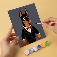 Afbeelding in Gallery-weergave laden, Mini Serie Schilderen op Nummer 15x20cm (6 stuks) - Stijlvolle honden