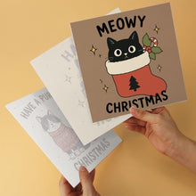 Afbeelding in Gallery-weergave laden, Mini Serie Schilderen op Nummer 20x20cm (6 stuks) - Miauwige kerst