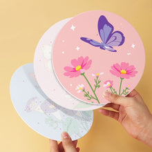 Afbeelding in Gallery-weergave laden, Mini Serie Schilderen op Nummer - Schijven Ø20cm (6 stuks) - Pastelvlinders 2