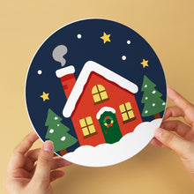 Afbeelding in Gallery-weergave laden, Mini Serie Schilderen op Nummer - Schijven Ø20cm (6 stuks) - Kerstfluisteringen