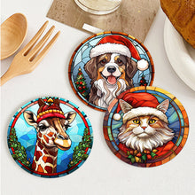 Afbeelding in Gallery-weergave laden, Schilderen op Nummer Onderzetters 15cm (6 stuks) - Kerstwezens