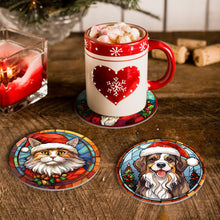 Afbeelding in Gallery-weergave laden, Schilderen op Nummer Onderzetters 15cm (6 stuks) - Kerstwezens