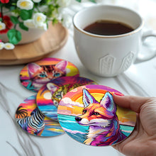 Afbeelding in Gallery-weergave laden, Schilderen op Nummer Onderzetters 15cm (6 stuks) - Fauna Pop Art