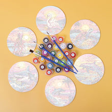 Afbeelding in Gallery-weergave laden, Schilderen op Nummer Onderzetters 15cm (6 stuks) - Kleurrijk Zeeleven