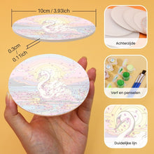 Afbeelding in Gallery-weergave laden, Schilderen op Nummer Onderzetters 15cm (6 stuks) - Kleurrijk Zeeleven