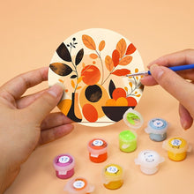 Afbeelding in Gallery-weergave laden, Schilderen op Nummer Onderzetters 15cm (6 stuks) - Modern Botanisch Design