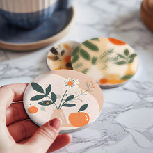 Afbeelding in Gallery-weergave laden, Schilderen op Nummer Onderzetters 15cm (6 stuks) - Modern Botanisch Design