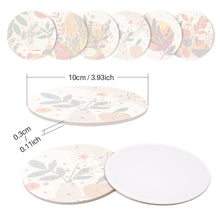 Afbeelding in Gallery-weergave laden, Schilderen op Nummer Onderzetters 15cm (6 stuks) - Modern Botanisch Design