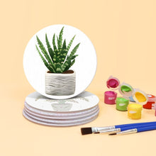 Afbeelding in Gallery-weergave laden, Schilderen op Nummer Onderzetters 15cm (6 stuks) - Monstera en Varen