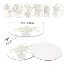 Afbeelding in Gallery-weergave laden, Schilderen op Nummer Onderzetters 15cm (6 stuks) - Monstera en Varen