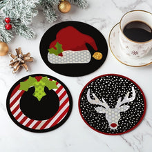 Afbeelding in Gallery-weergave laden, Schilderen op Nummer Onderzetters 15cm (4 stuks) - Creatief Kerstcadeau
